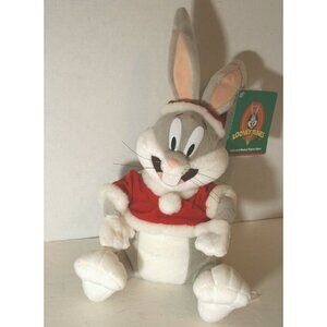 Bugs Bunny Looney Tunes Santa Christmas Music Dancing Plush
